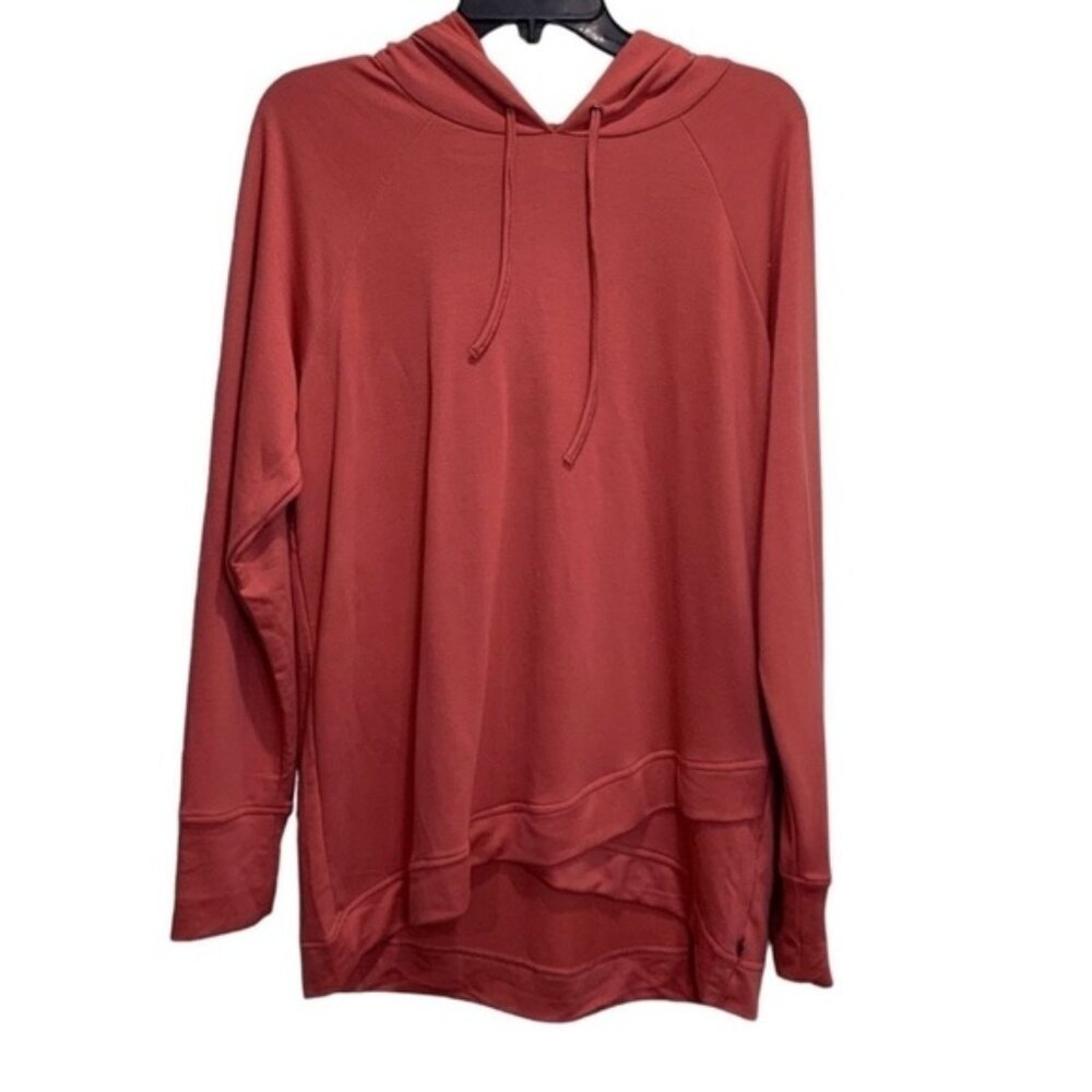 Marika Front Layered Coral Hoodie Size L